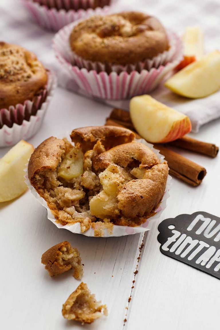 Muffins mit Apfel und Zimt - Rezept zum selber backen