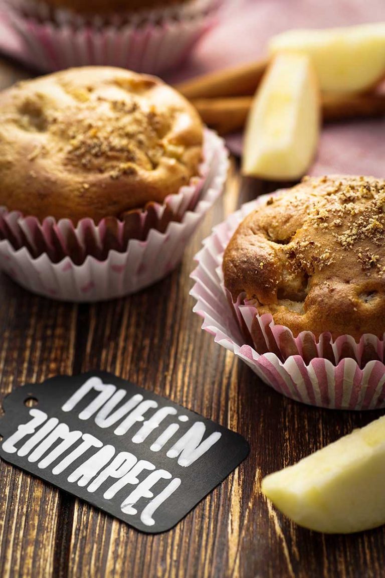 Muffins mit Apfel und Zimt - Rezept zum selber backen