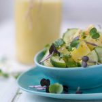 Kartoffel-Gurken Salat mit Dip