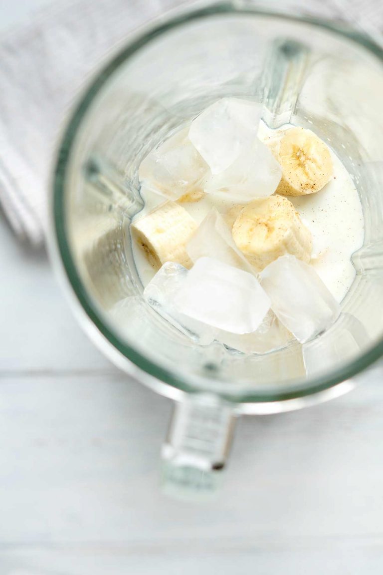 Mixer-Rezept mit Bananen und Milch