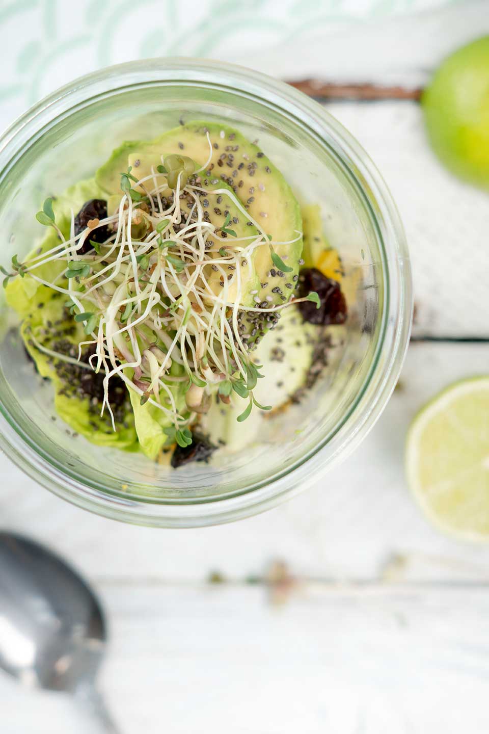 Chicorée Salat mit Limetten Dressing selber machen - Rezept