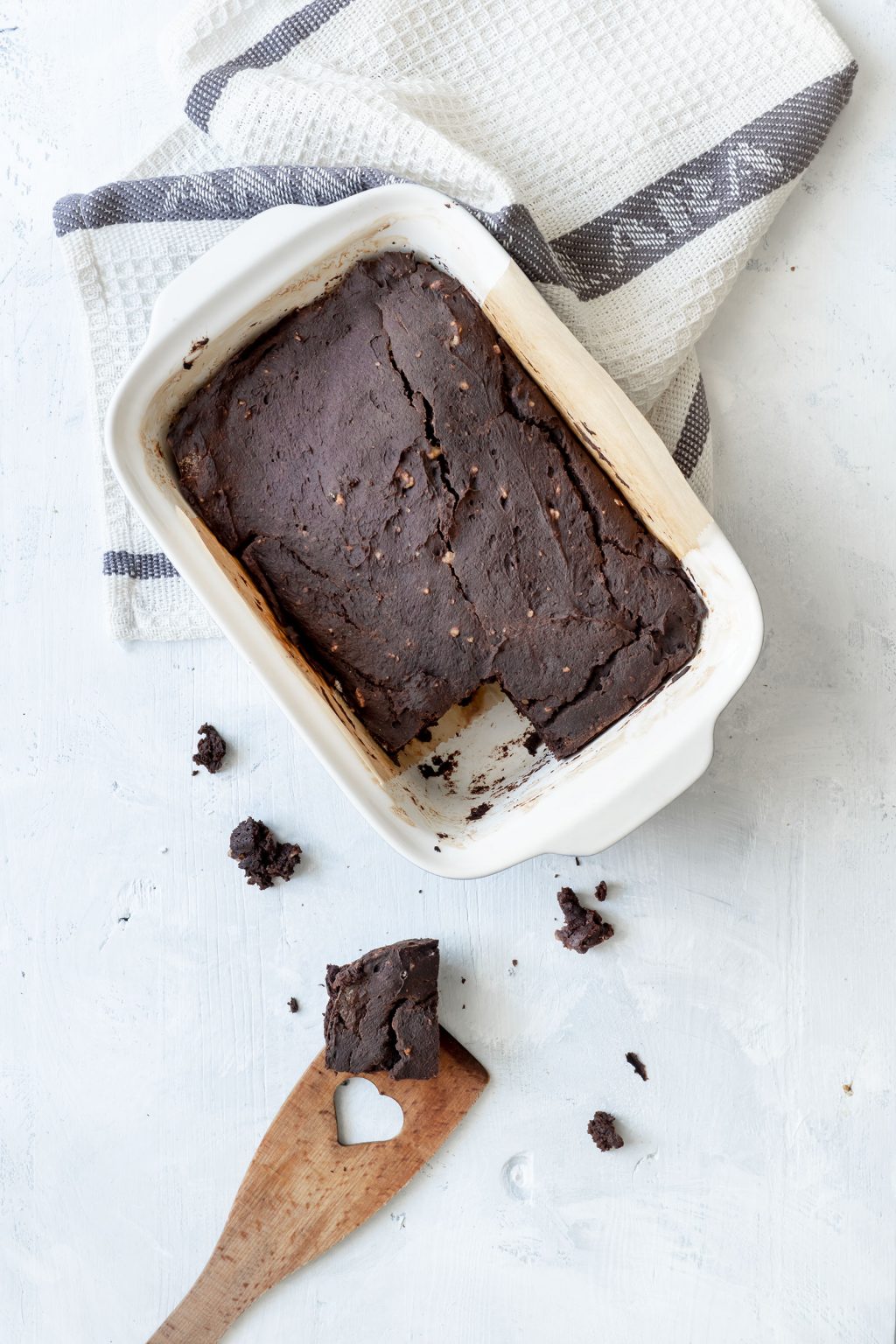 Brownies ohne Zucker vollwertiges Rezept mit schwarzen Bohnen